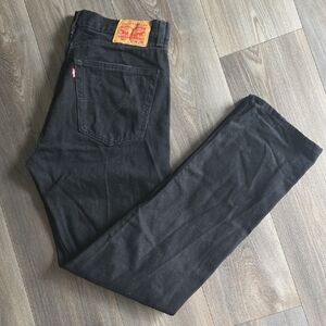 Levi's 505 W36 L36 Black Slim Straight Men's Jeans